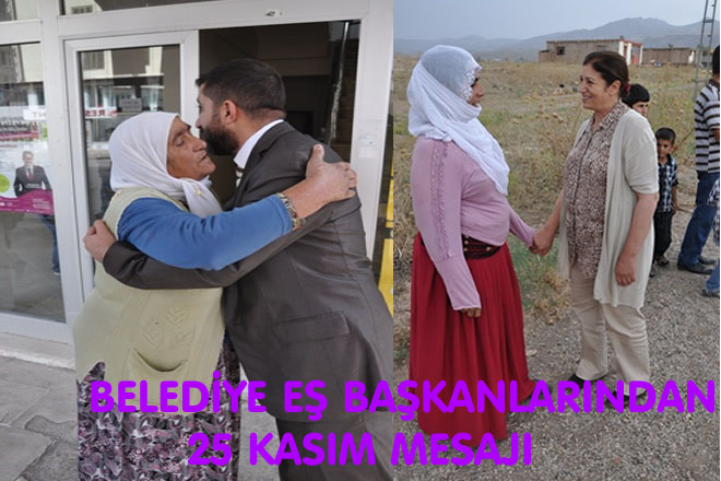 EŞ BAŞKANLARDAN 25 KASIM MESAJI