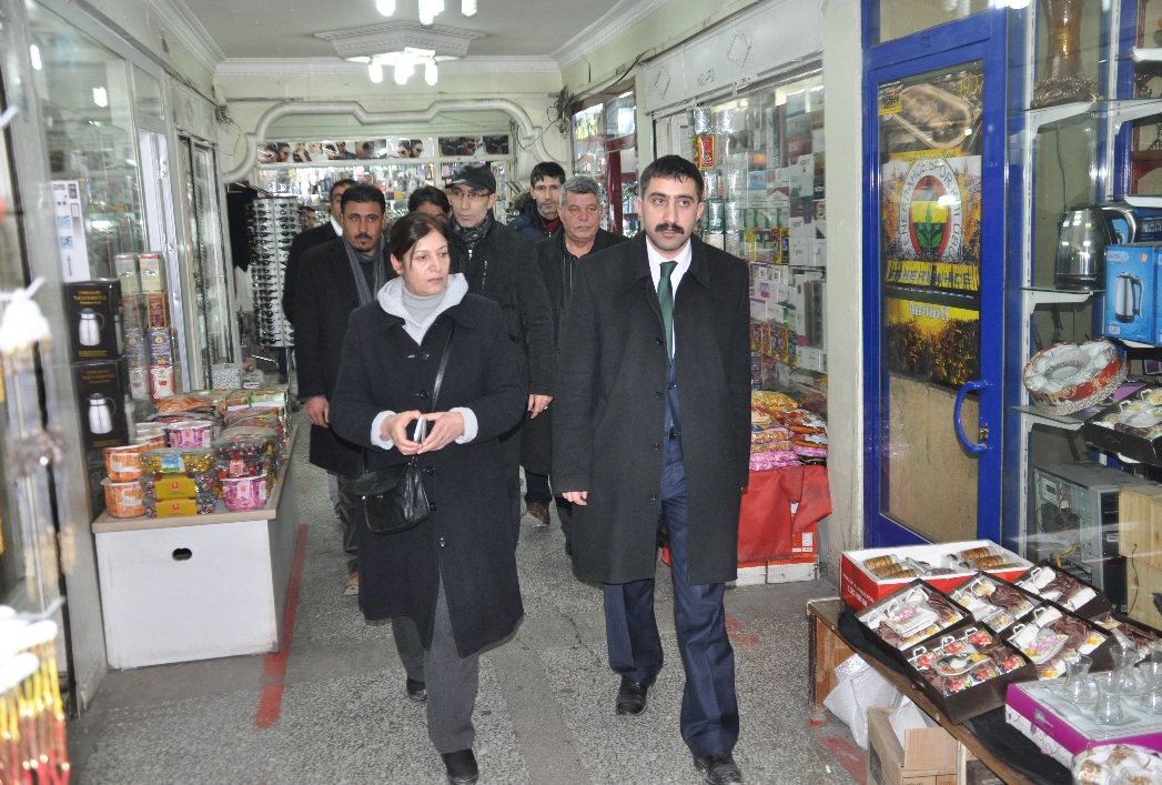 BDP DOĞUBAYAZIT ADAYLARI ESNAF ZİYARETİNDE