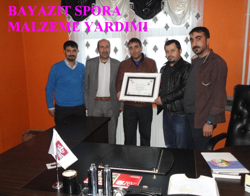 BAYAZIT SPORA MALZEME YARDIMI