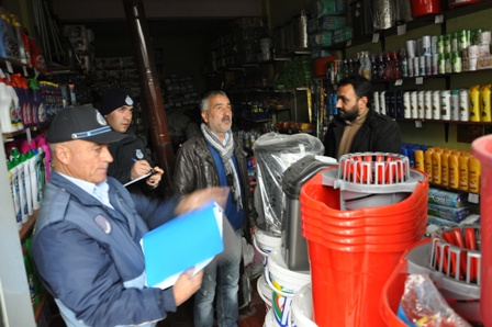 Doğubayazıt Belediyesi Zabıta Müdürlüğünden ruhsat denetimi