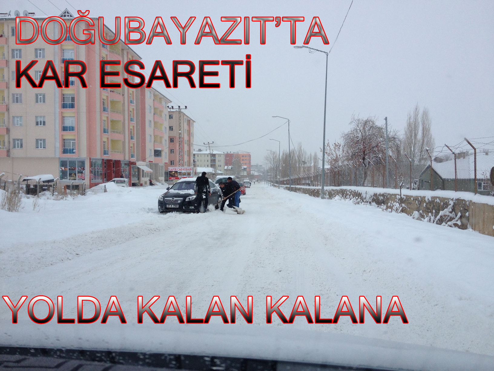 DOĞUBAYAZIT`TA KAR ESARETİ