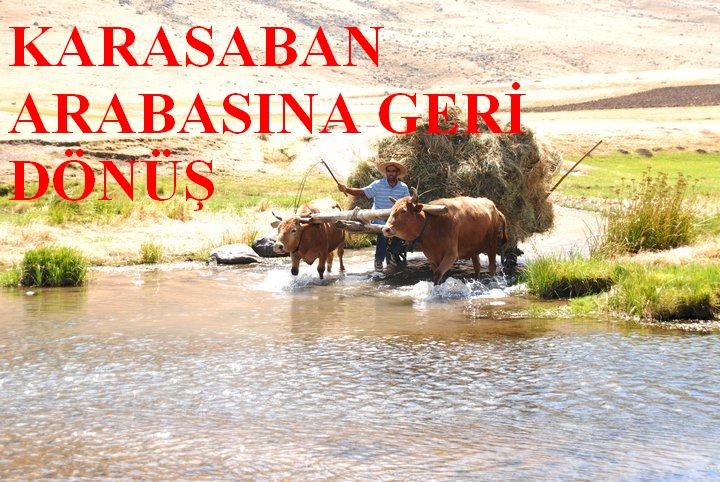 KARASABAN ARABASINA GERİ DÖNÜŞ