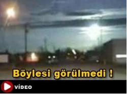 Meteor böyle düştü !