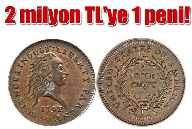 2 milyon TL`ye 1 peni