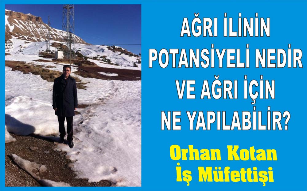 AĞRI İLİNİN POTANSİYELİ NEDİR VE AĞRI İÇİN NE YAPILABİLİR?