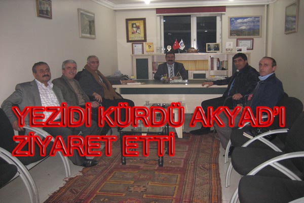 YEZİDİ KÜRDÜ AKYAD`I ZİYARET ETTİ