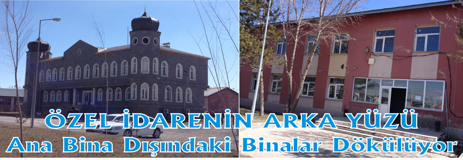 AĞRI ÖZEL İDARENİN ARKA YÜZÜ